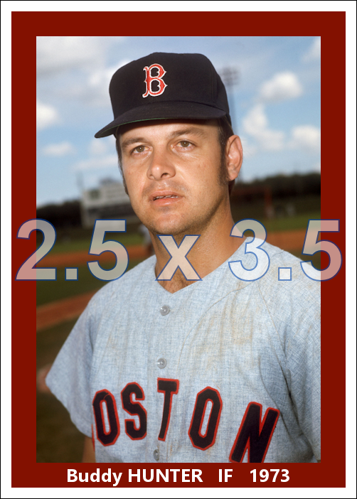 Buddy Hunter - 1973 Boston Red Sox - choose a size & style