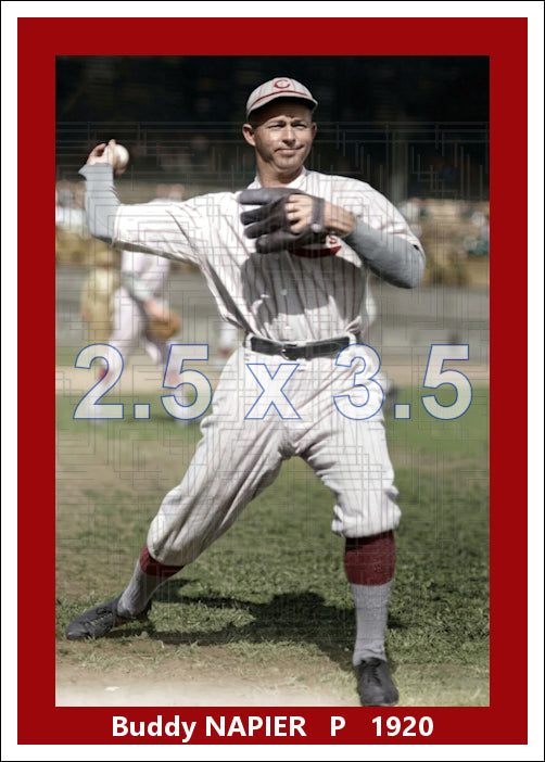 Buddy Napier - 1920 Cincinnati Reds - choose a size & style