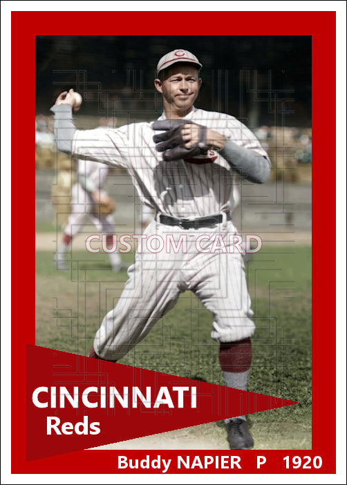 Buddy Napier - 1920 Cincinnati Reds - choose a size & style