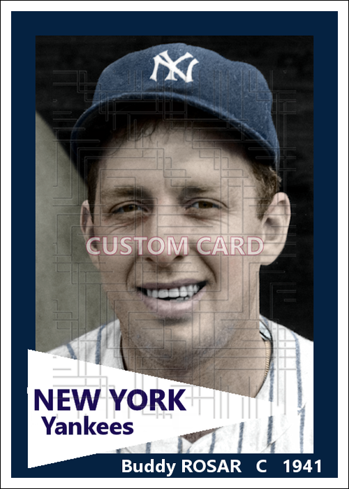 Buddy Rosar - 1941 New York Yankees - choose a size & style
