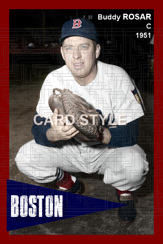 Buddy Rosar - 1951 Boston Red Sox - choose a size & style