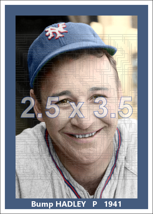 Bump Hadley - 1941 New York Giants - choose a size & style