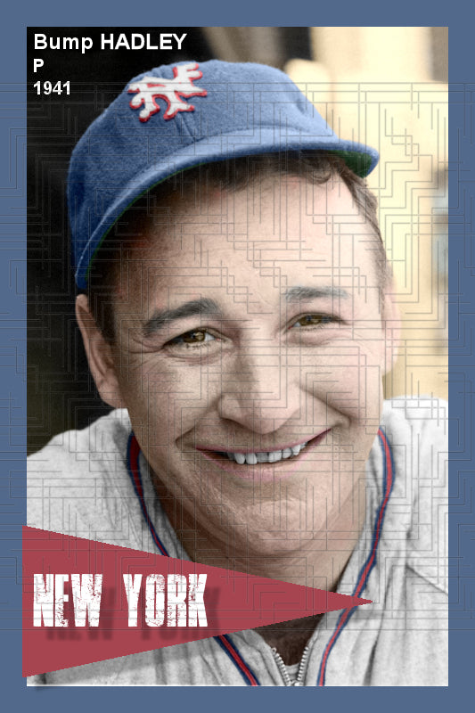 Bump Hadley - 1941 New York Giants - choose a size & style