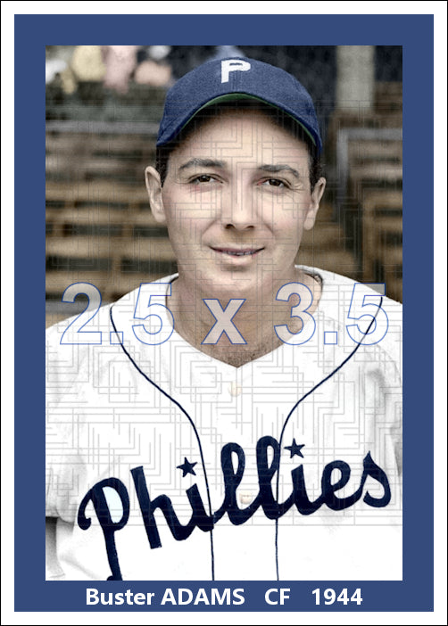 Buster Adams - 1944 Philadelphia Phillies - choose a size & style