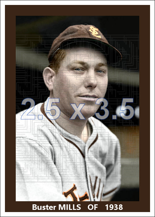 Buster Mills - 1938 St. Louis Browns - choose a size & style