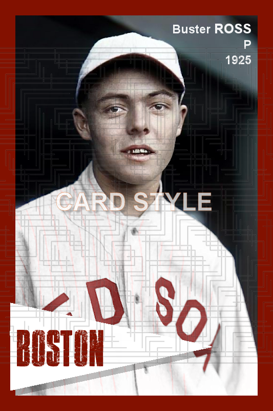 Buster Ross - 1925 Boston Red Sox - choose a size & style