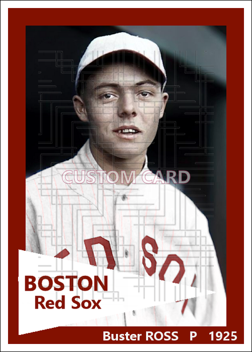 Buster Ross - 1925 Boston Red Sox - choose a size & style