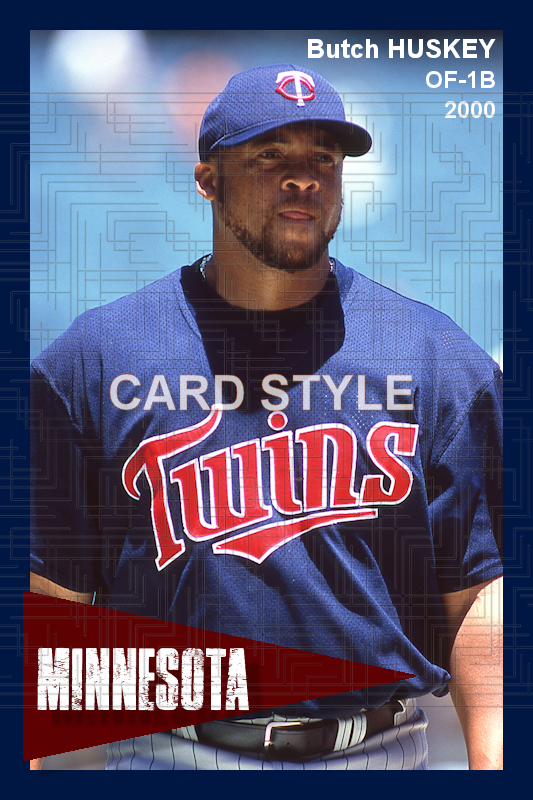 Butch Huskey - 2000 Minnesota Twins - choose a size & style