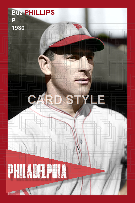Buz Phillips - 1930 Philadelphia Phillies - choose a size & style