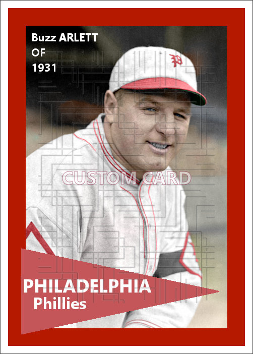 Buzz Arlett - 1931 Philadelphia Phillies - choose a size & style