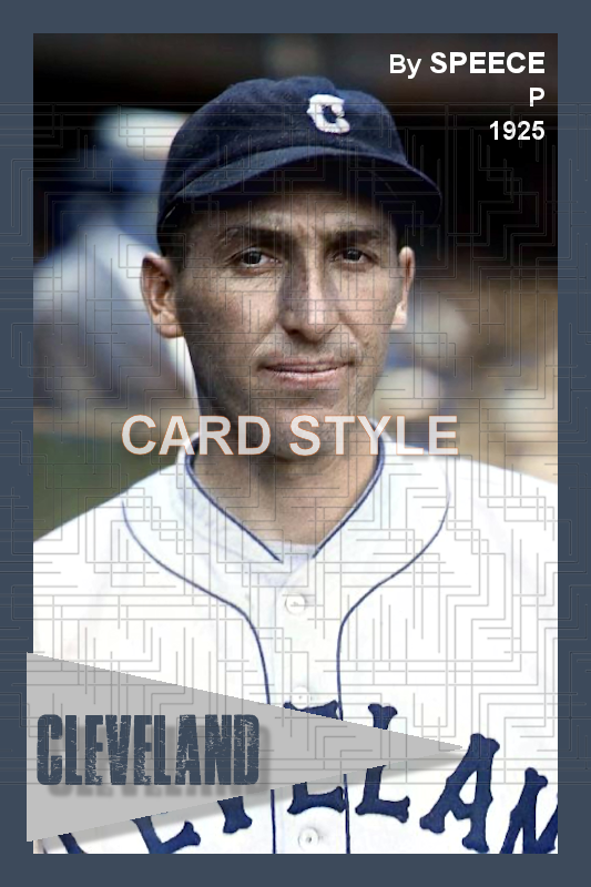 By Speece - 1925 Cleveland Indians - choose a size & style