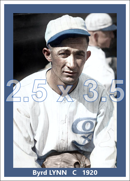 Byrd Lynn - 1920 Chicago White Sox - choose a size & style