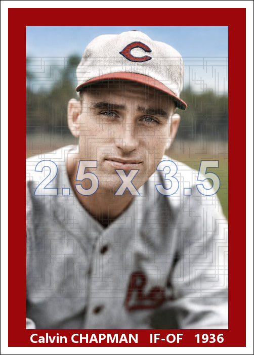 Calvin Chapman - 1936 Cincinnati Reds - choose a size & style