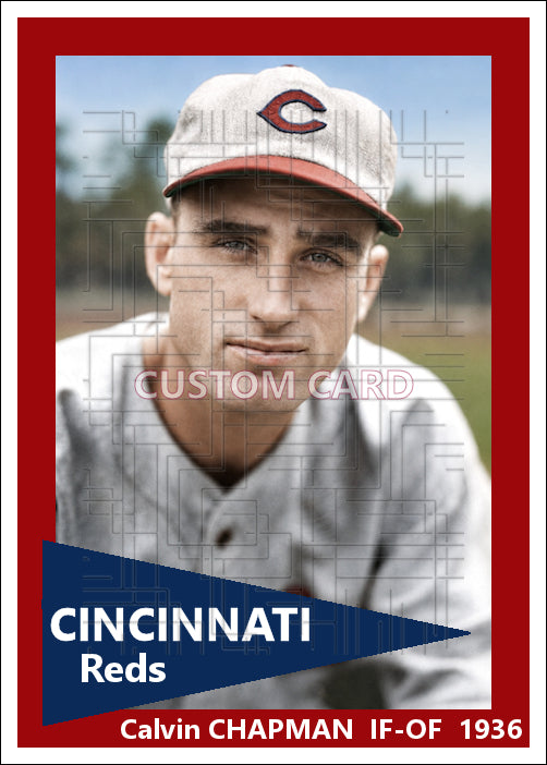 Calvin Chapman - 1936 Cincinnati Reds - choose a size & style