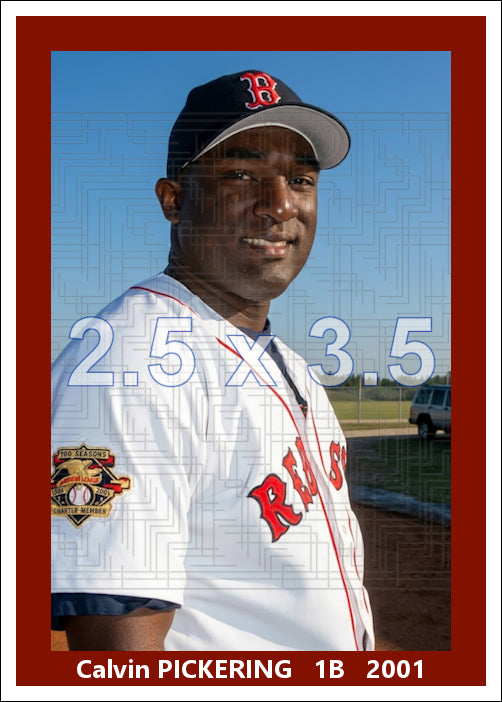 Calvin Pickering - 2001 Boston Red Sox - choose a size & style