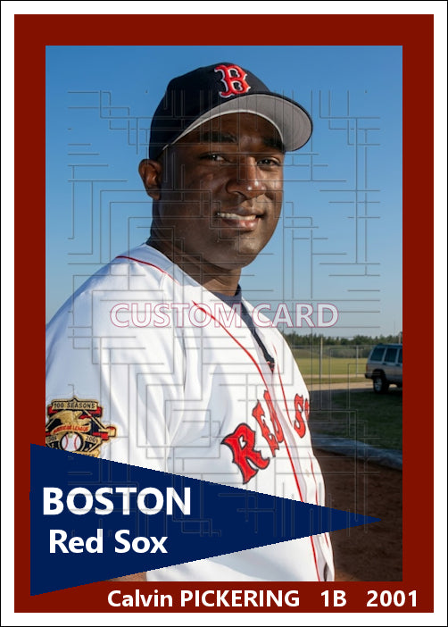 Calvin Pickering - 2001 Boston Red Sox - choose a size & style