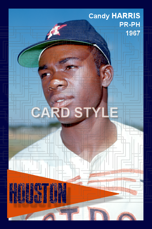 Candy Harris - 1967 Houston Astros - choose a size & style