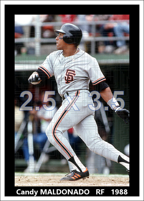 Candy Maldonado - 1988 San Francisco Giants - choose a size & style