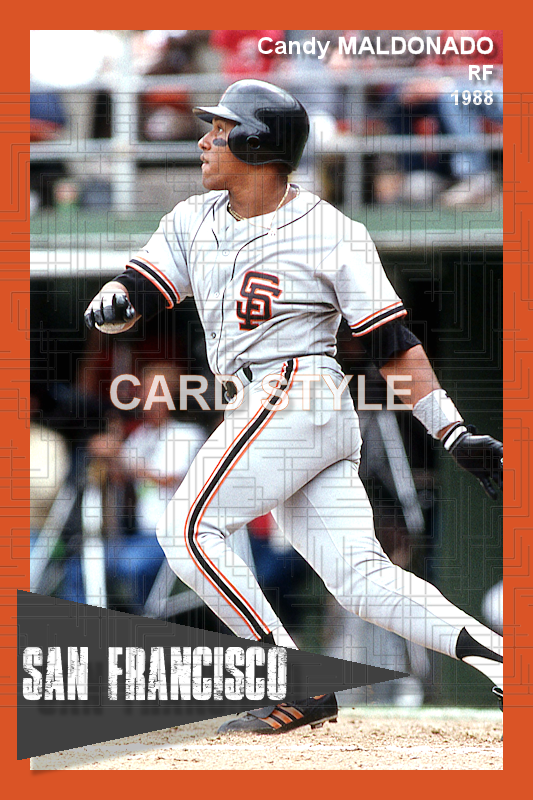 Candy Maldonado - 1988 San Francisco Giants - choose a size & style