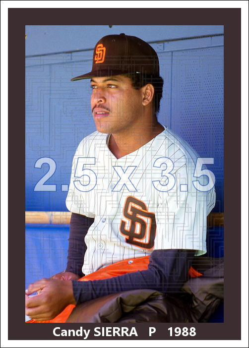 Candy Sierra - 1988 San Diego Padres - choose a size & style