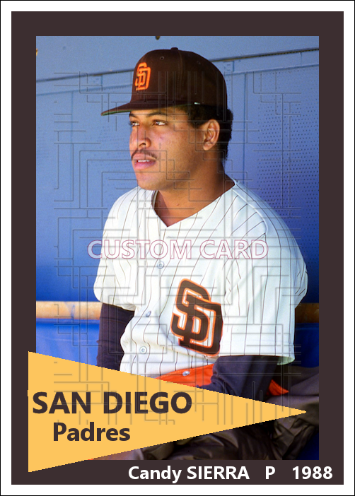 Candy Sierra - 1988 San Diego Padres - choose a size & style