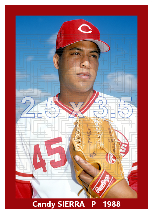 Candy Sierra - 1988 Cincinnati Reds - choose a size & style