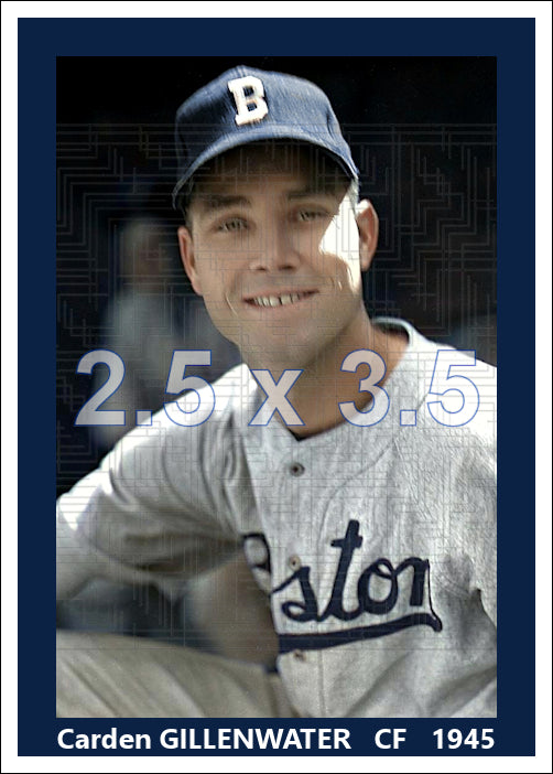 Carden Gillenwater - 1945 Boston Braves - choose a size & style