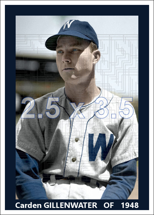 Carden Gillenwater - 1948 Washington Senators - choose a size & style