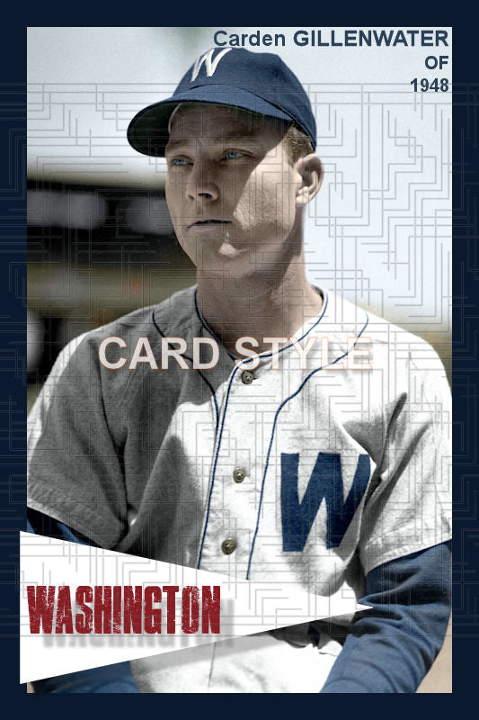 Carden Gillenwater - 1948 Washington Senators - choose a size & style