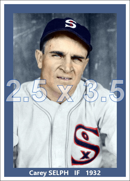 Carey Selph - 1932 Chicago White Sox - choose a size & style