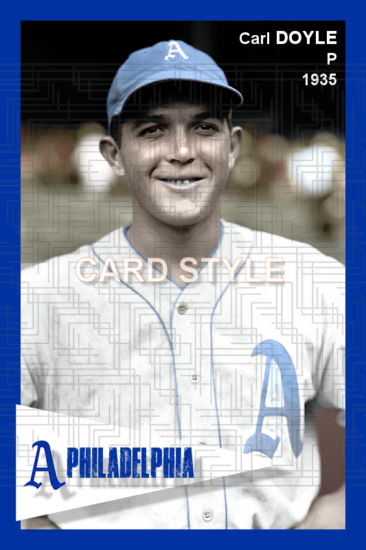 Carl Doyle - 1935 Philadelphia Athletics - choose a size & style