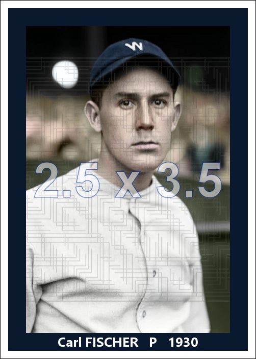 Carl Fischer - 1930 Washington Senators - choose a size & style