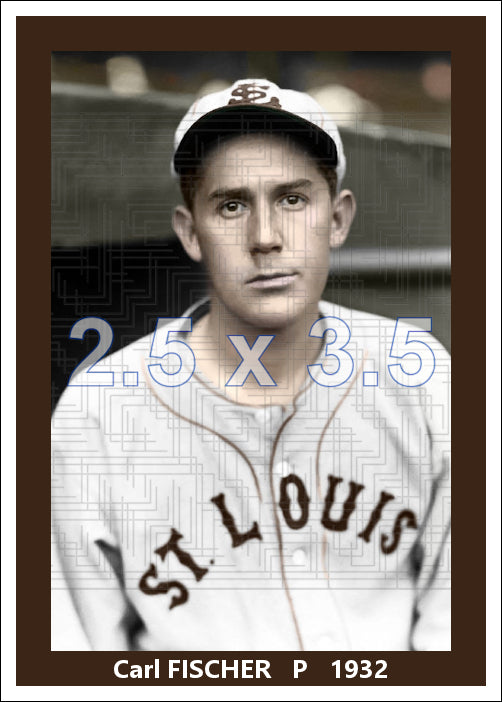 Carl Fischer - 1932 St. Louis Browns - choose a size & style