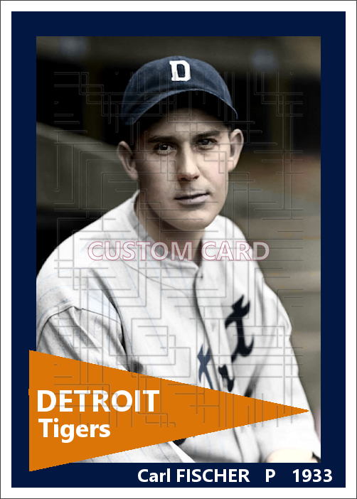 Carl Fischer - 1933 Detroit Tigers - choose a size & style