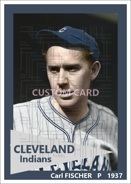Carl Fischer - 1937 Cleveland Indians - choose a size & style
