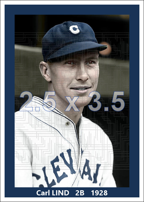 Carl Lind - 1928 Cleveland Indians - choose a size & style