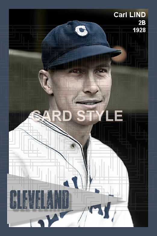 Carl Lind - 1928 Cleveland Indians - choose a size & style