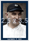Carl Mays - 1923 New York Yankees - choose a size & style