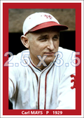 Carl Mays - 1929 New York Giants - choose a size & style