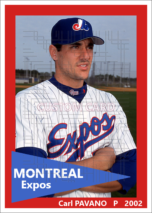 Carl Pavano - 2002 Montreal Expos - choose a size & style