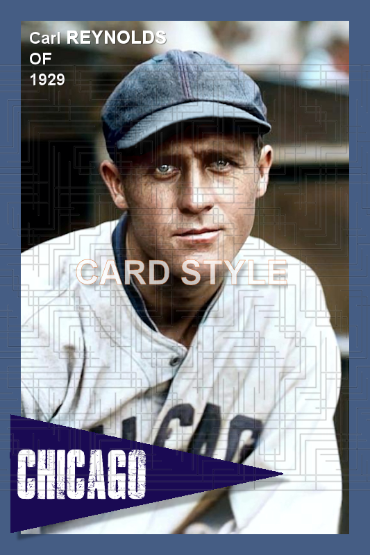 Carl Reynolds - 1929 Chicago White Sox - choose a size & style