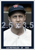 Carl Reynolds - 1936 Washington Senators - choose a size & style