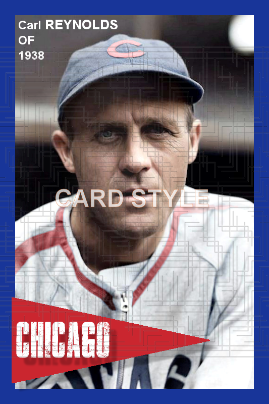 Carl Reynolds - 1938 Chicago Cubs - choose a size & style