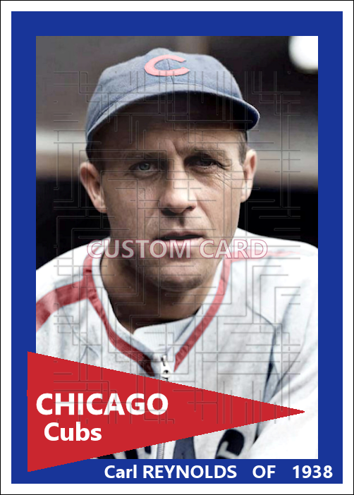 Carl Reynolds - 1938 Chicago Cubs - choose a size & style