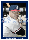 Carl Sawatski - 1958 Milwaukee Braves - choose a size & style