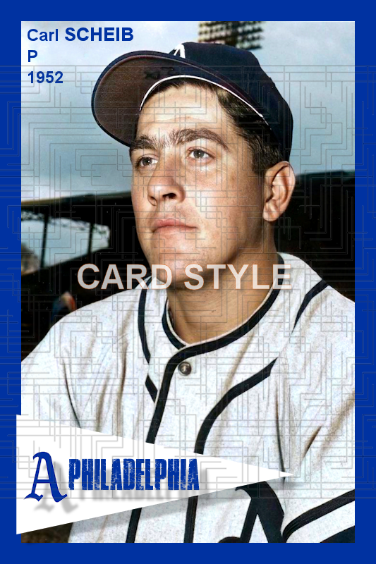 Carl Scheib - 1952 Philadelphia Athletics - choose a size & style
