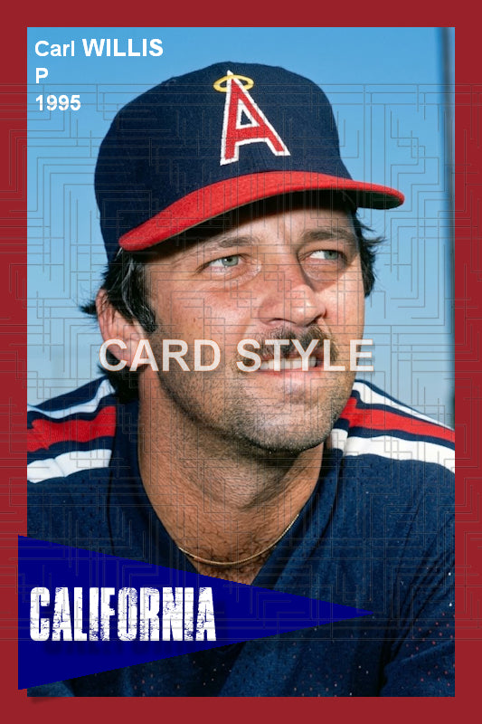 Carl Willis - 1995 California Angels - choose a size & style