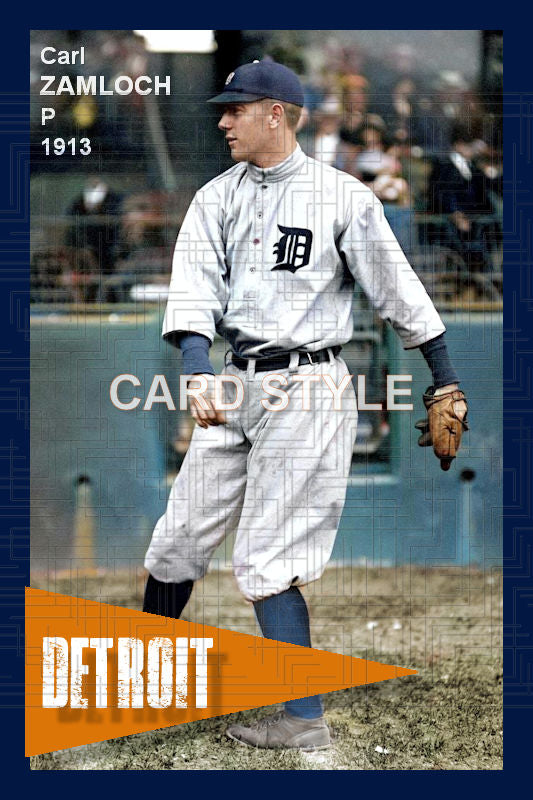 Carl Zamloch - 1913 Detroit Tigers - choose a size & style