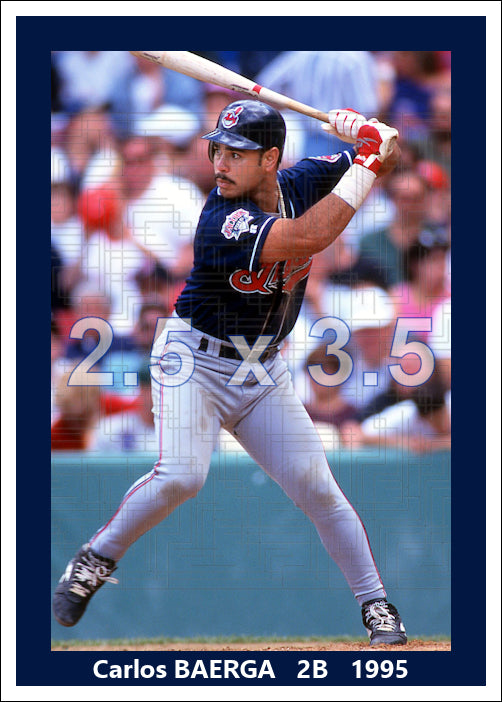 Carlos Baerga - 1995 Cleveland Indians - choose a size & style