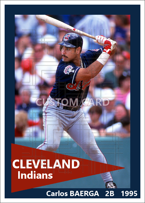 Carlos Baerga - 1995 Cleveland Indians - choose a size & style